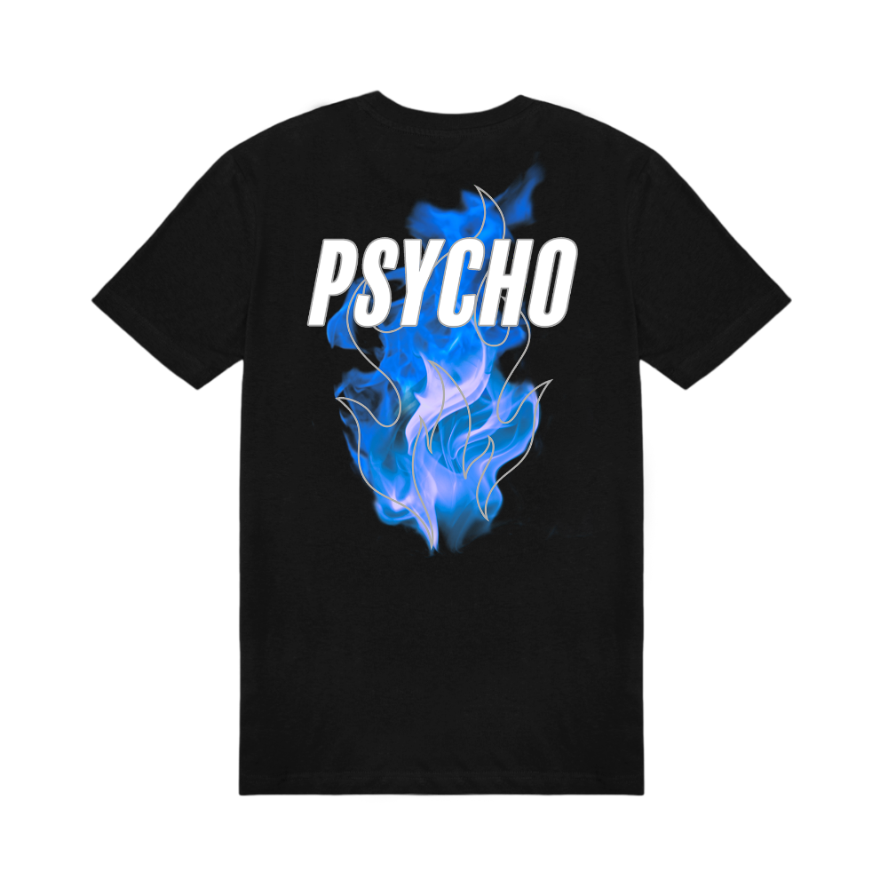 Psycho Blue Reflective Tee (3M) Back