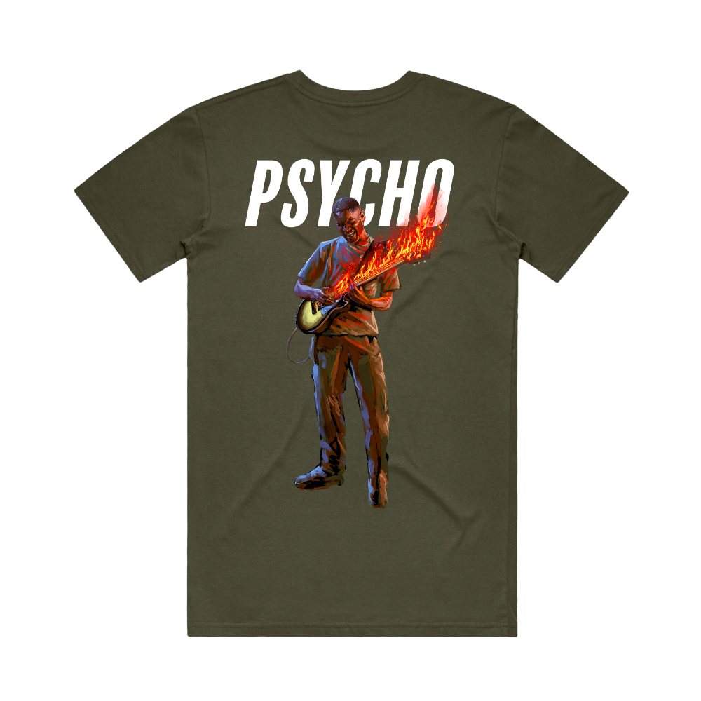 Psycho In The Fire Tee Back